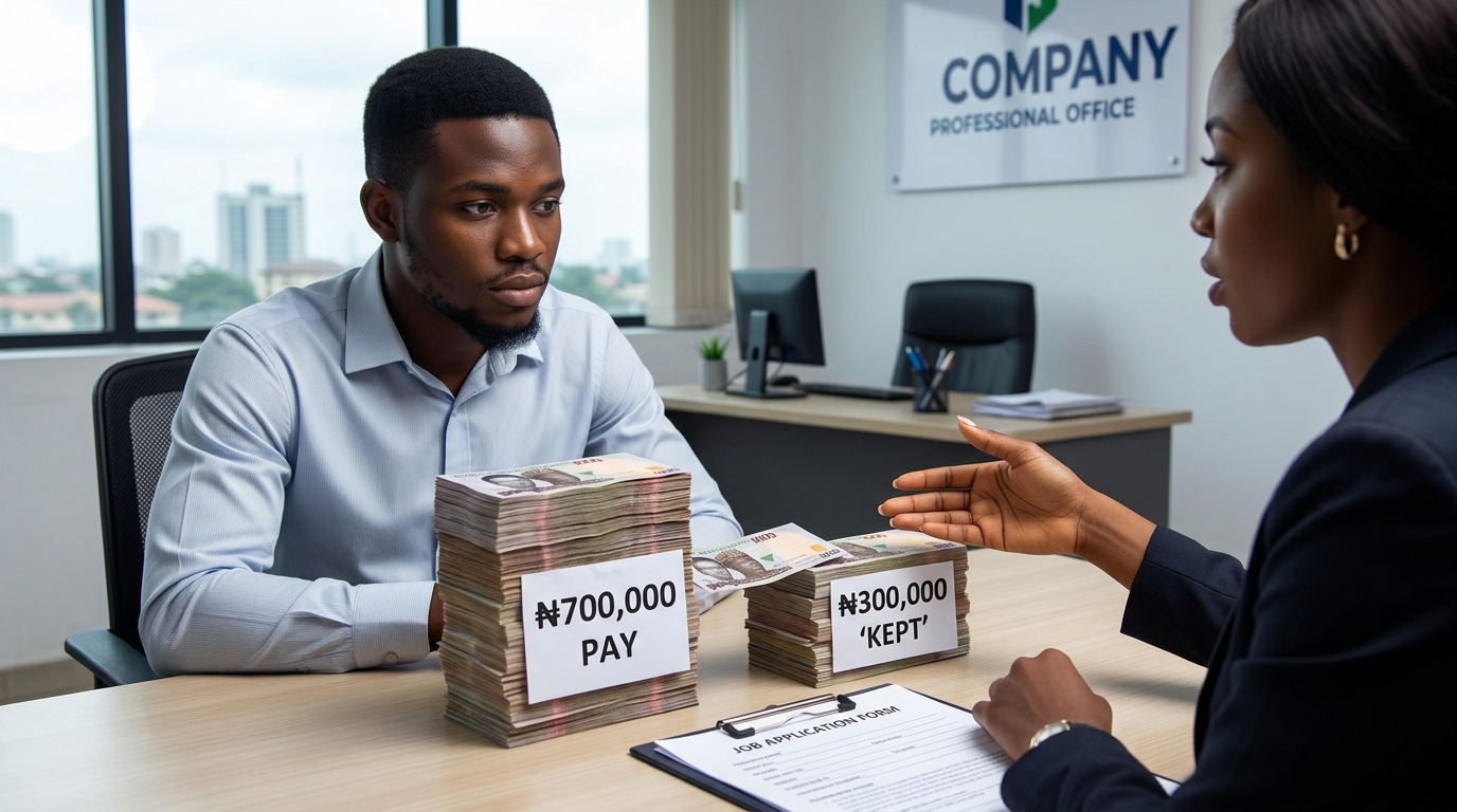 A ₦1,000,000 Job That Pays ₦700,000 and “Keeps” ₦300,000 for You: Would You Take It?